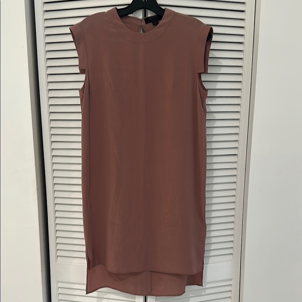 All Saints Sleeveless Mauve Dress